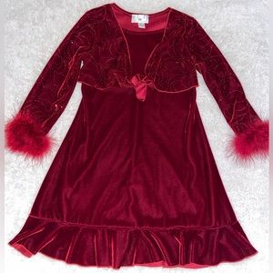 IZ Beyer Girls Velvet Dress